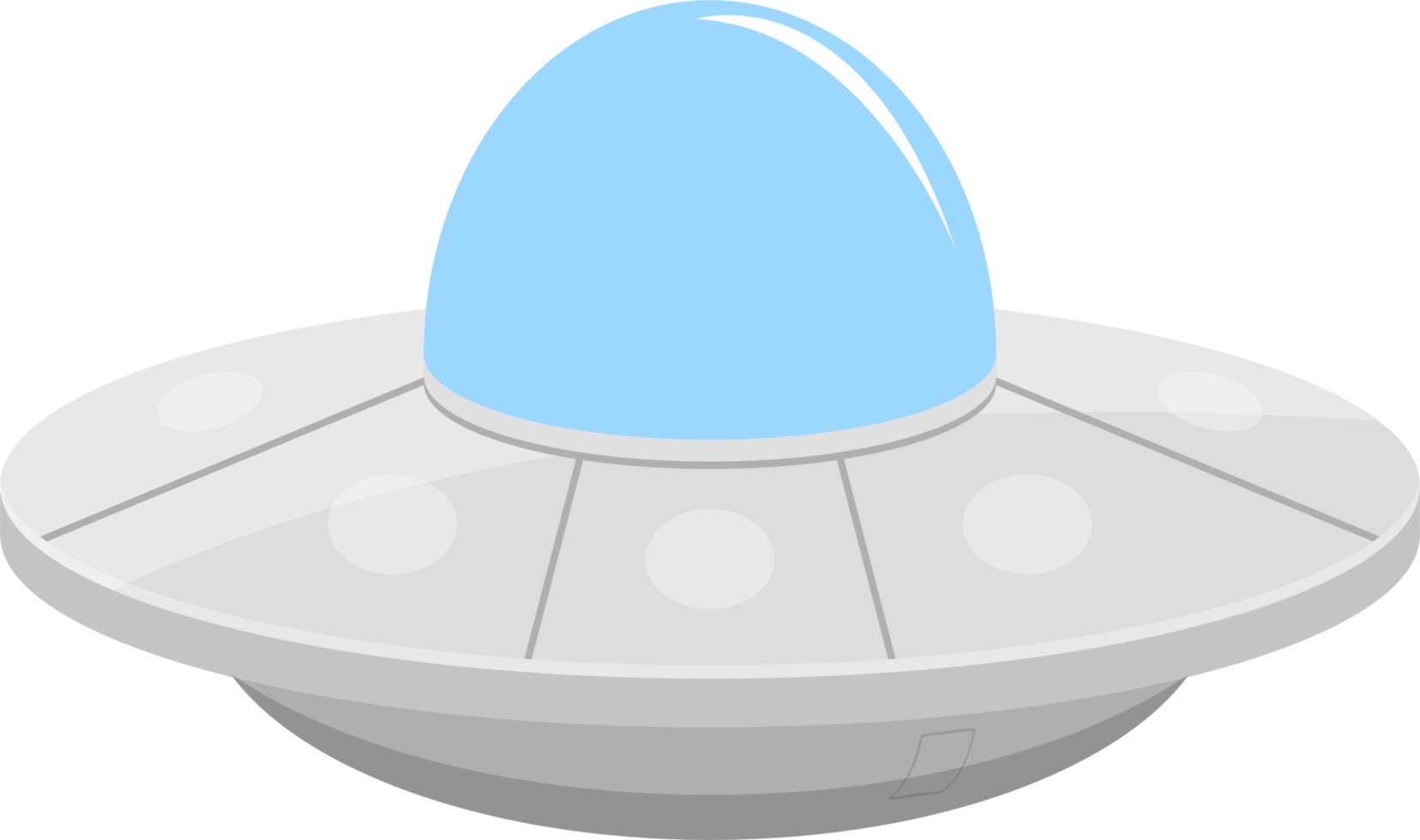 ilustração de design de clipart de conceito de nave espacial ufo png