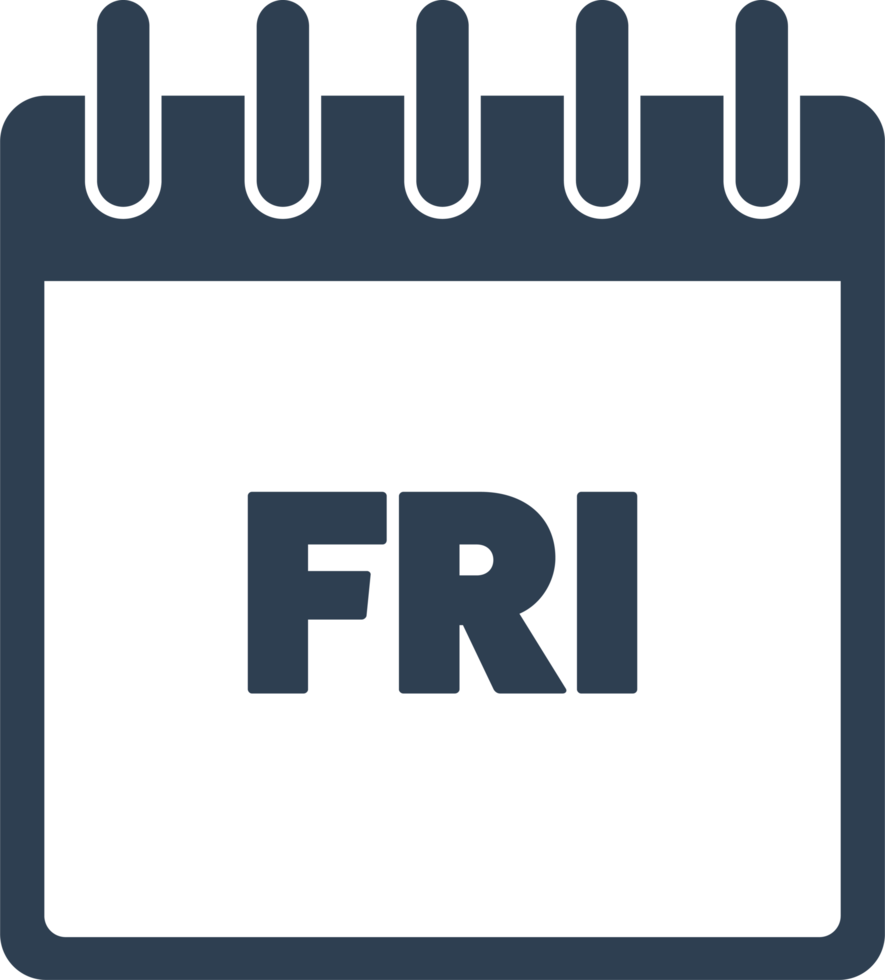 Calendar Icon Friday PNGs for Free Download