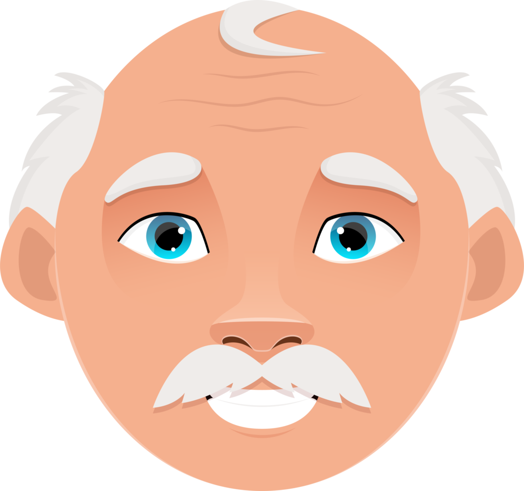 Old man clipart design illustration png