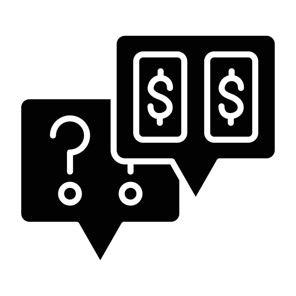 Asking Price Icon Style vector