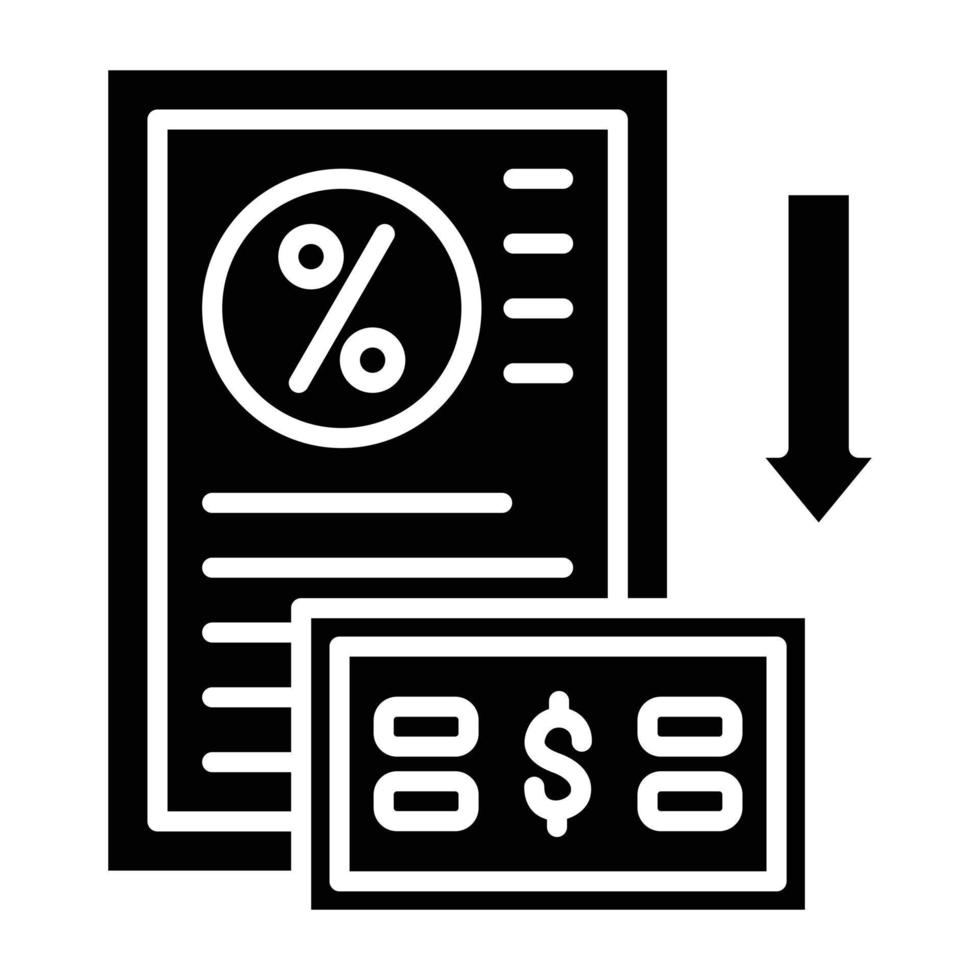 Down Payment Icon Style vector