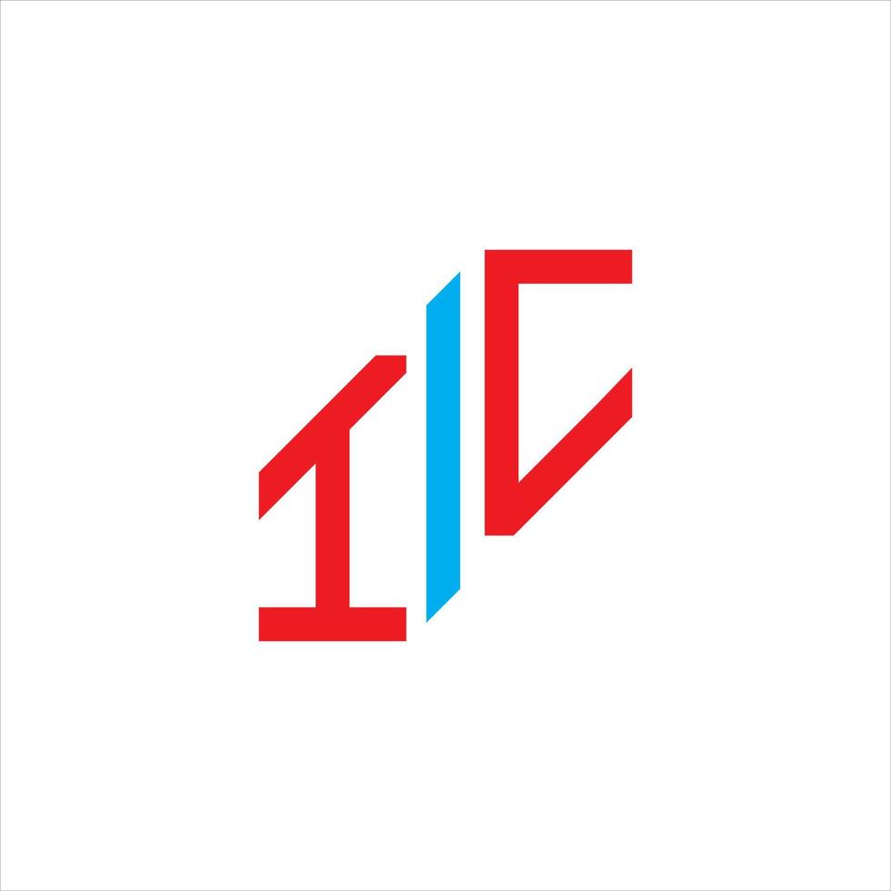 IC letter logo creative design with vector graphic