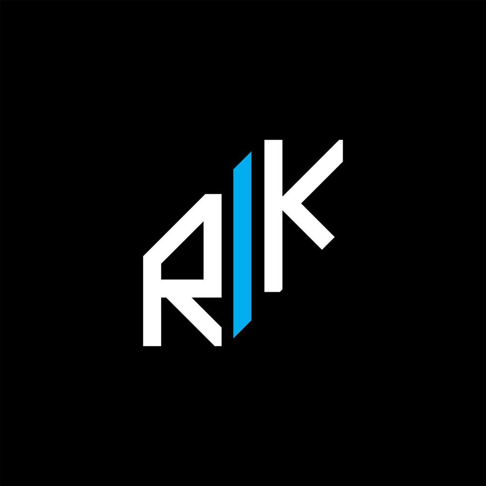 RK letter logo creative design with vector graphic