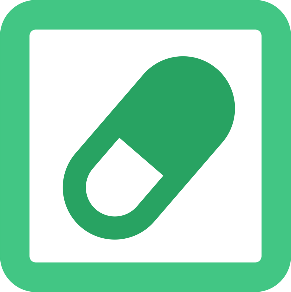 Simple Pill icon sign design png