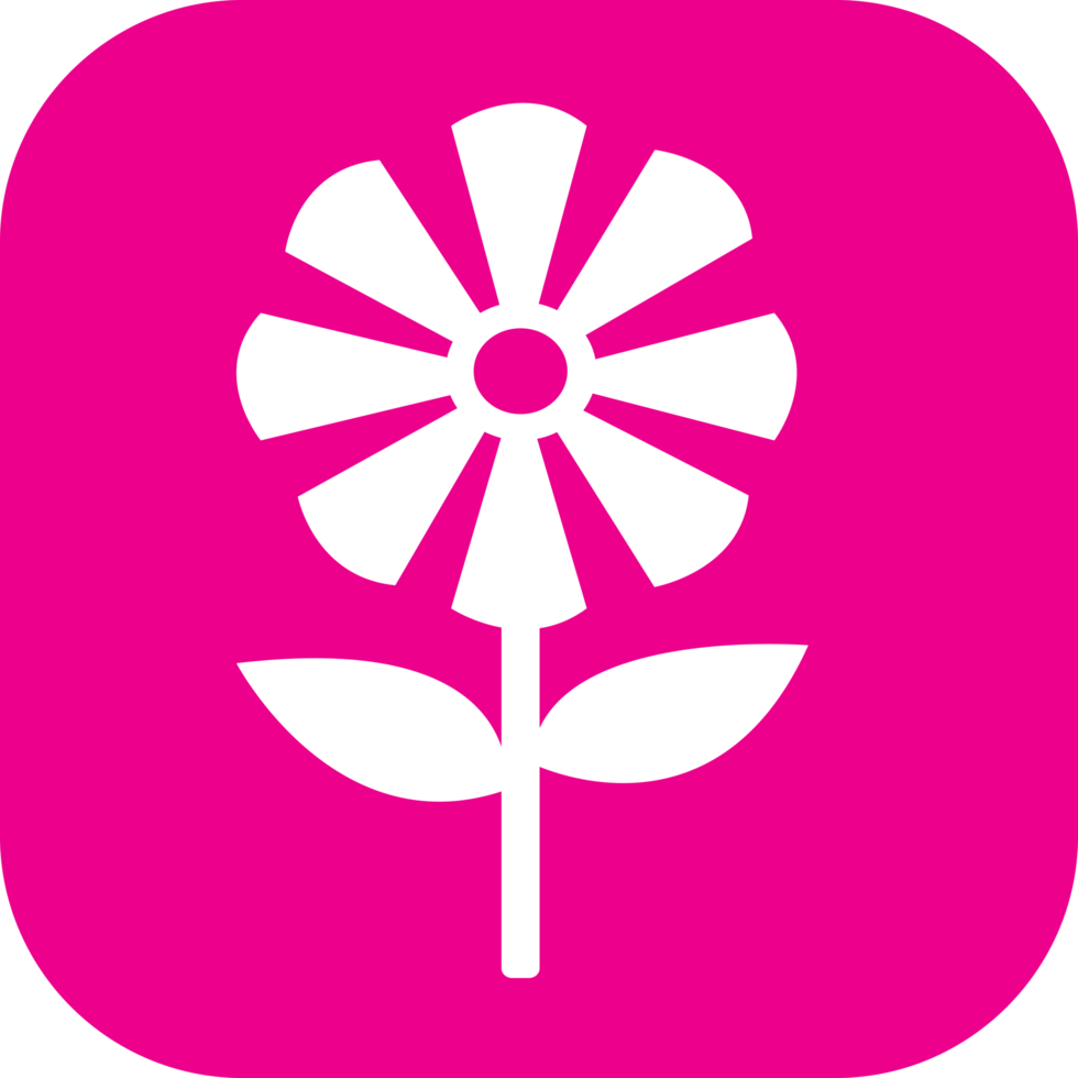 Flower icon flora sign symbol design png