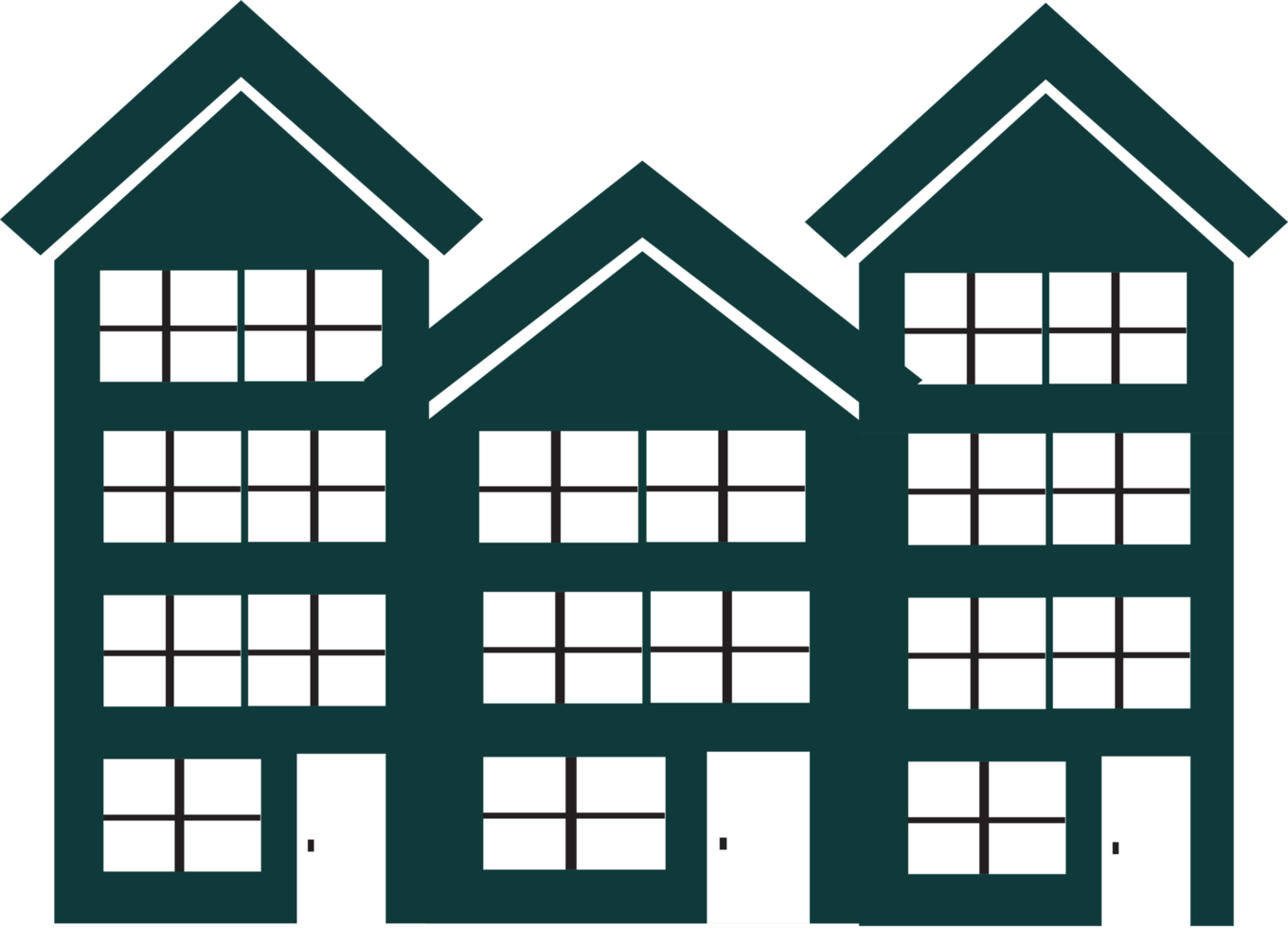 Town Townhouses home icon png