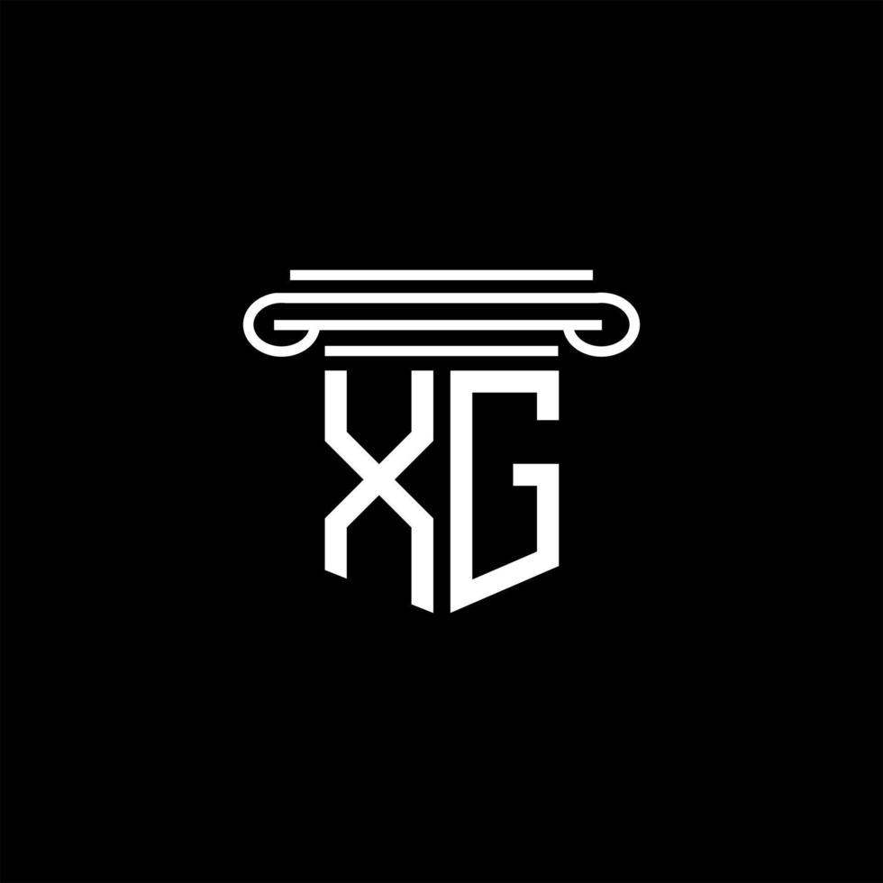 XG letter logo creative design with vector graphic