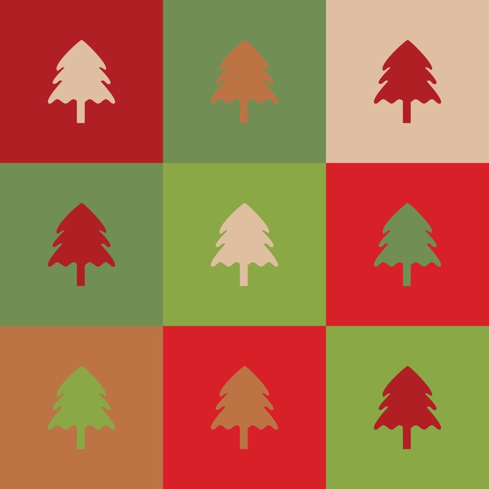 Illustrator vector of Christmas tree wallpaper,seamless wallpaper of colorful christmas tree,Christmas icon