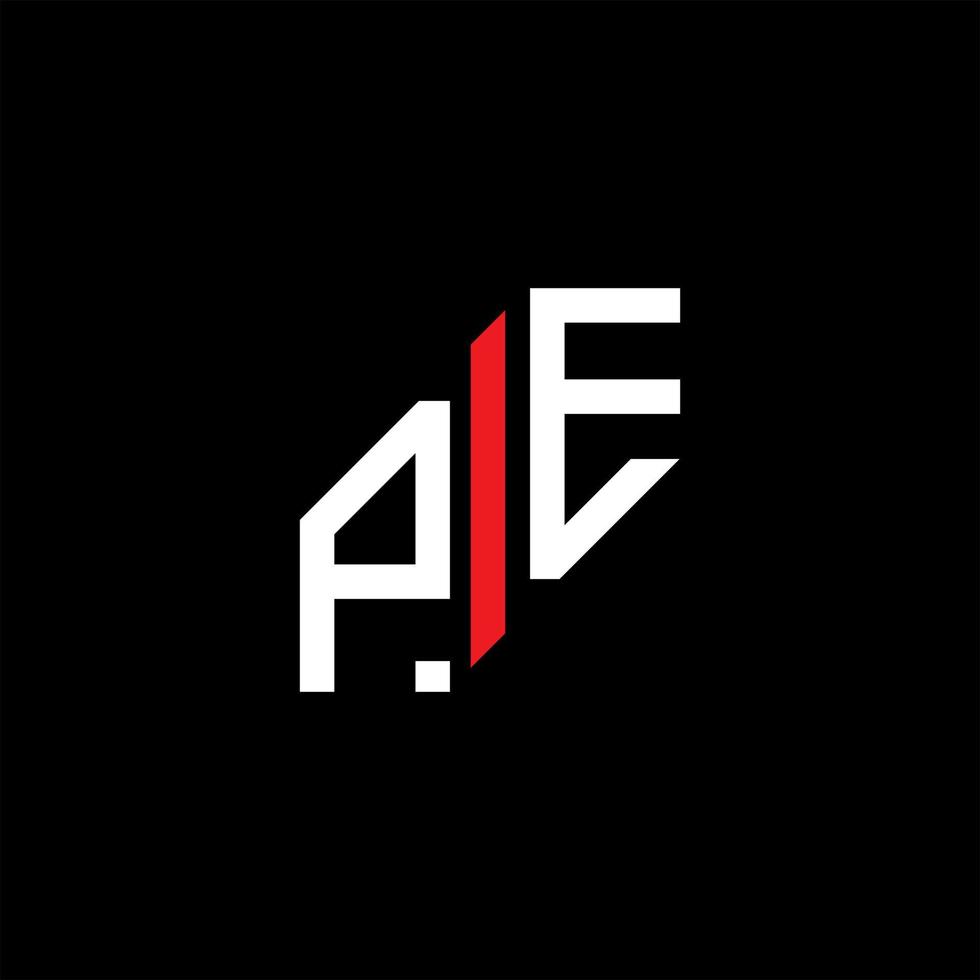 PE letter logo creative design with vector graphic