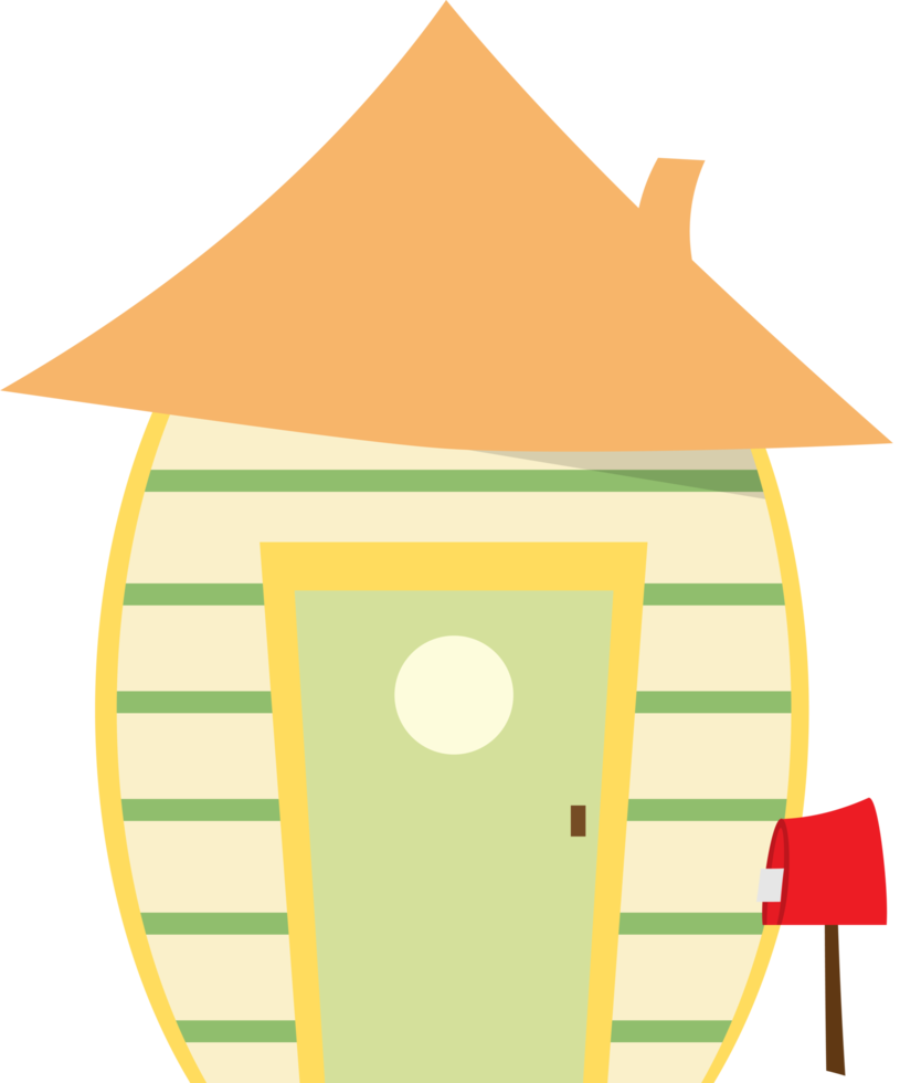 cute cottage hut png