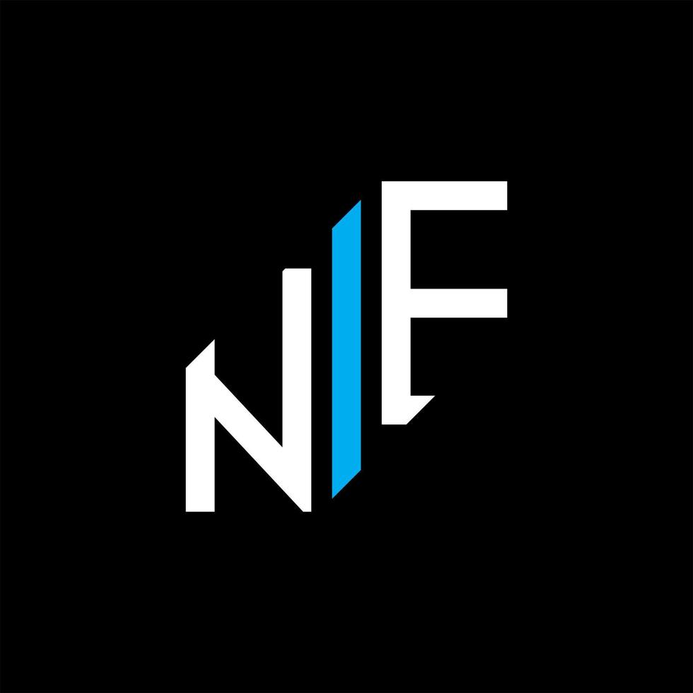 NF letter logo creative design with vector graphic