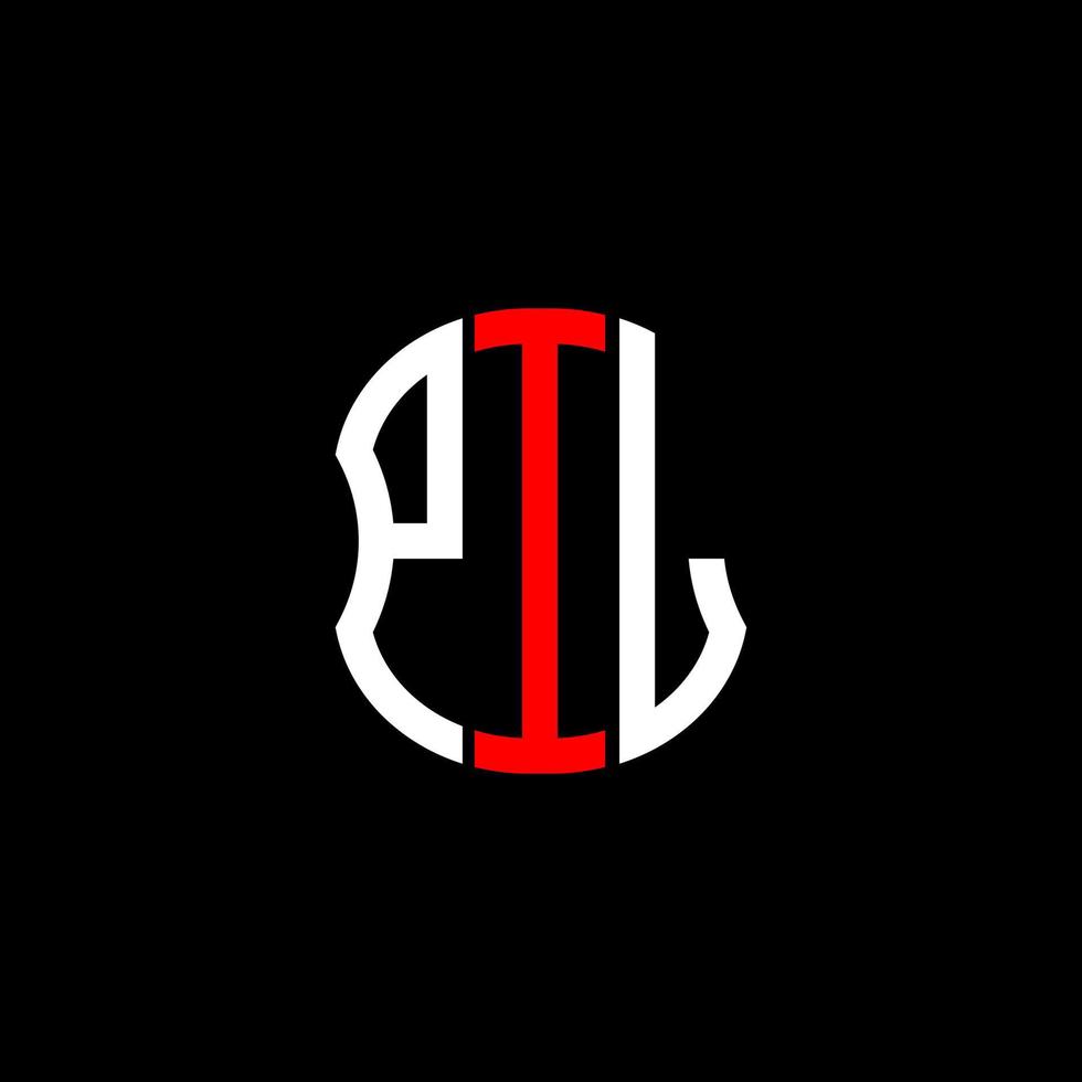 diseño creativo abstracto del logotipo de la letra pil. pil diseño unico vector