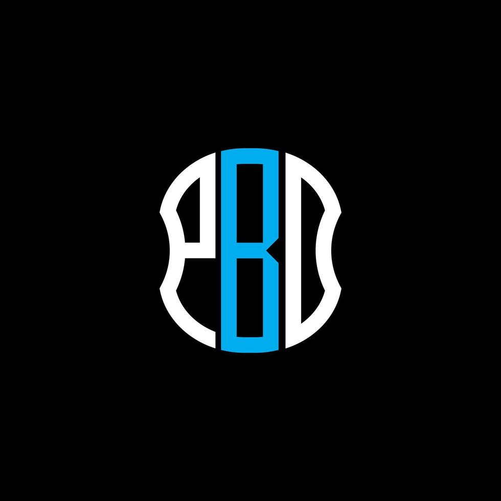 PBD letter logo abstract creative design. PBD unique design vector