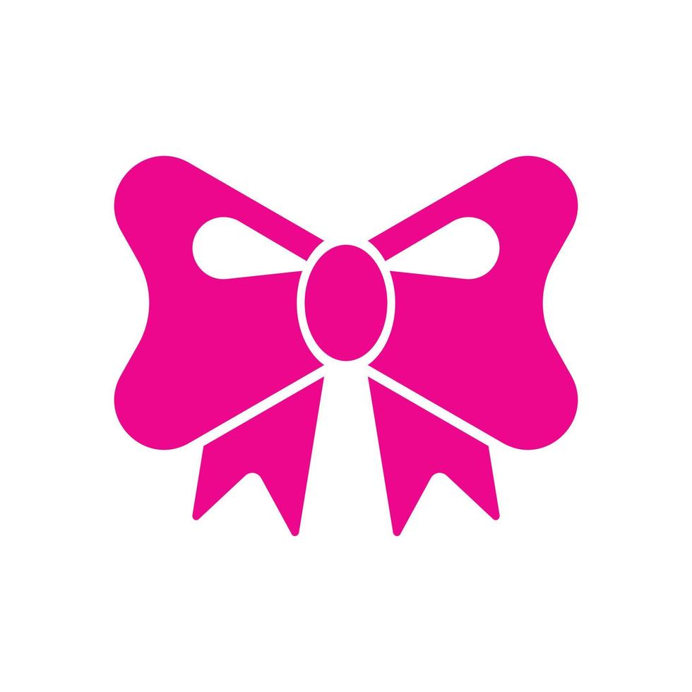 Free Vector  Pink ribbon bow decorative icon