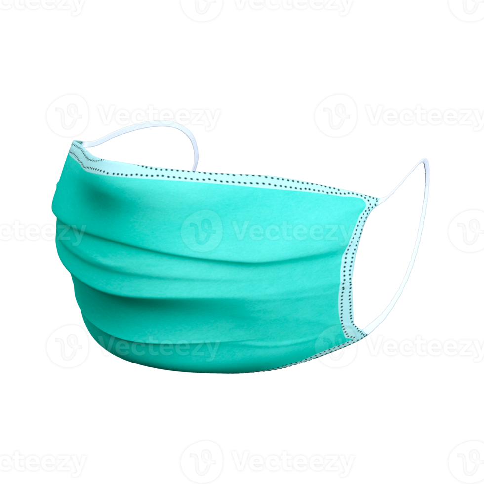 3D rendering surgical mask , 3D epidemic concept png