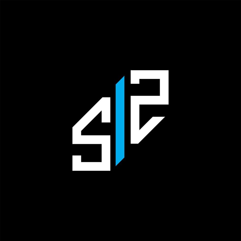 SZ letter logo creative design with vector graphic 9358017 Vector Art ...