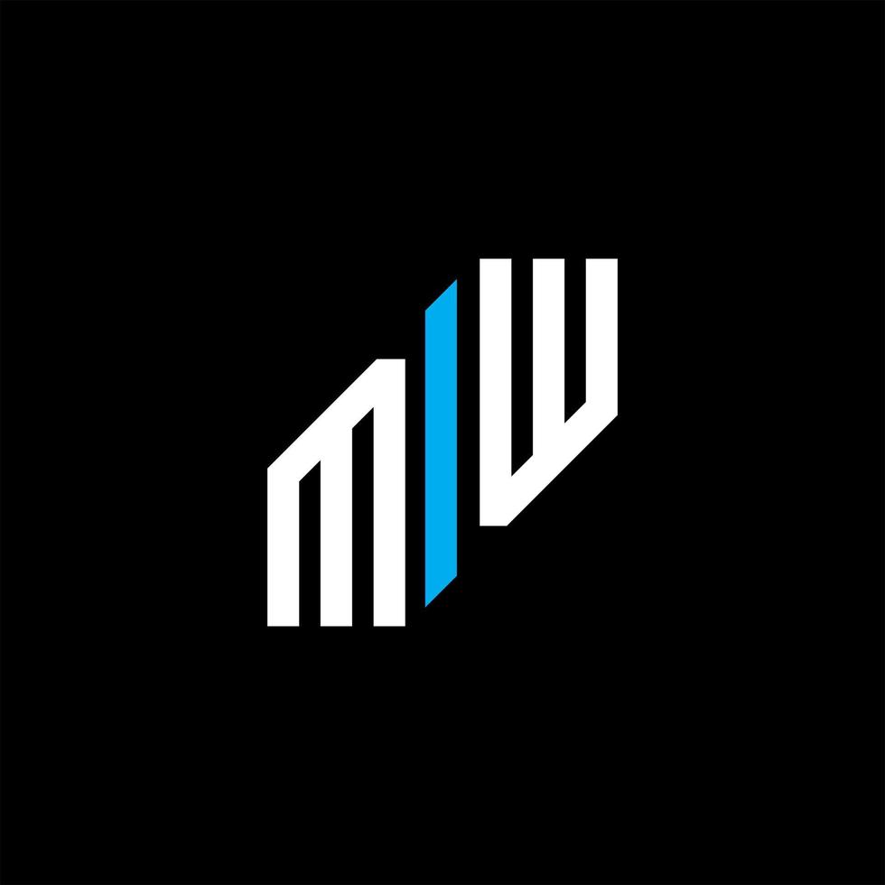 MW letter logo creative design with vector graphic