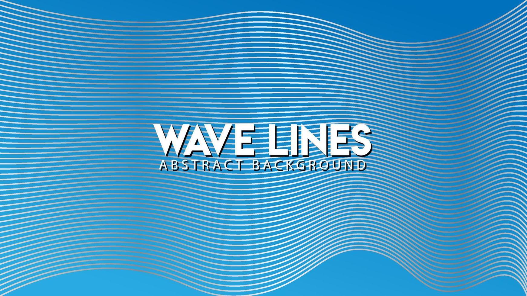 Abstract Wave Line Background Design Vector, Blue Water, Underwater Concept vector