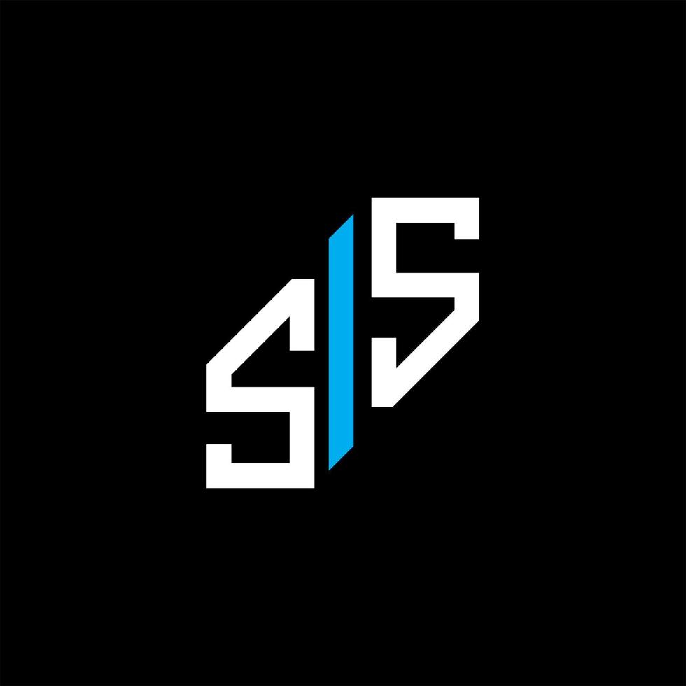 diseño creativo del logotipo de la letra ss con gráfico vectorial vector