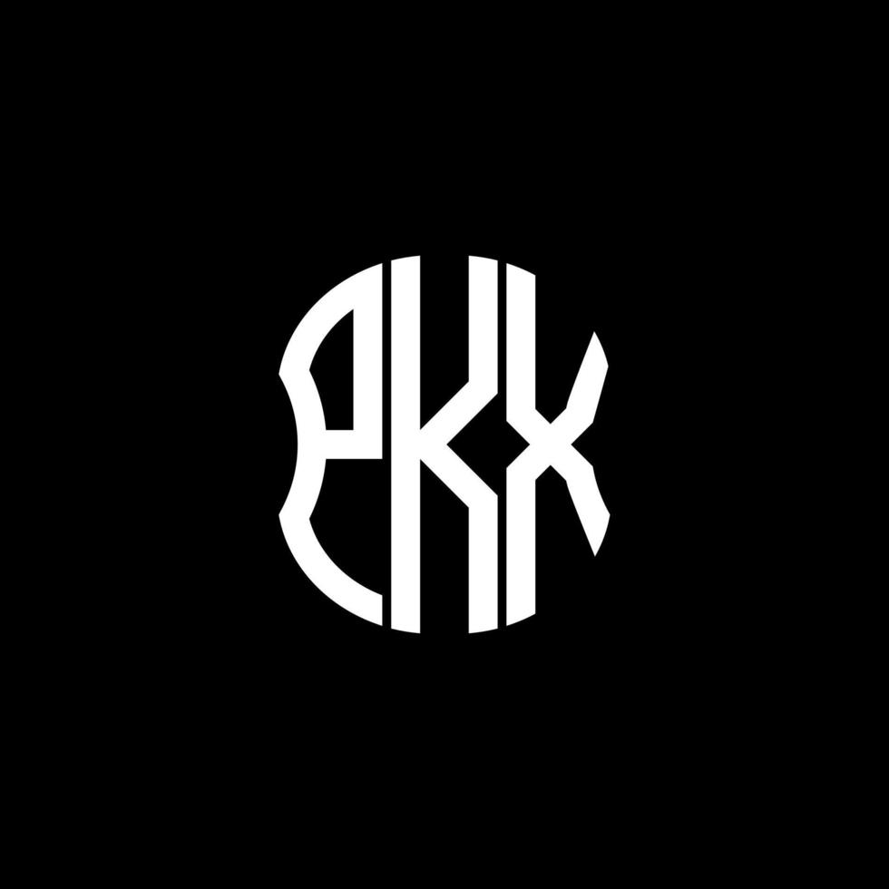 diseño creativo abstracto del logotipo de la letra pkx. pkx diseño único vector