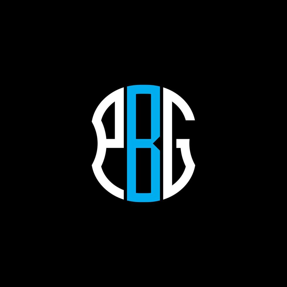 diseño creativo abstracto del logotipo de la letra pbg. diseño único pbg vector