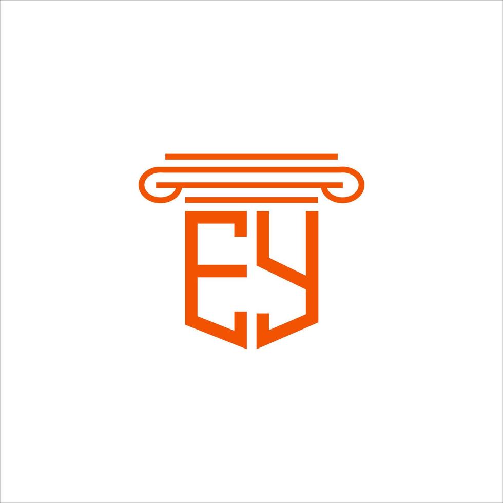 EY letter logo creative design with vector graphic