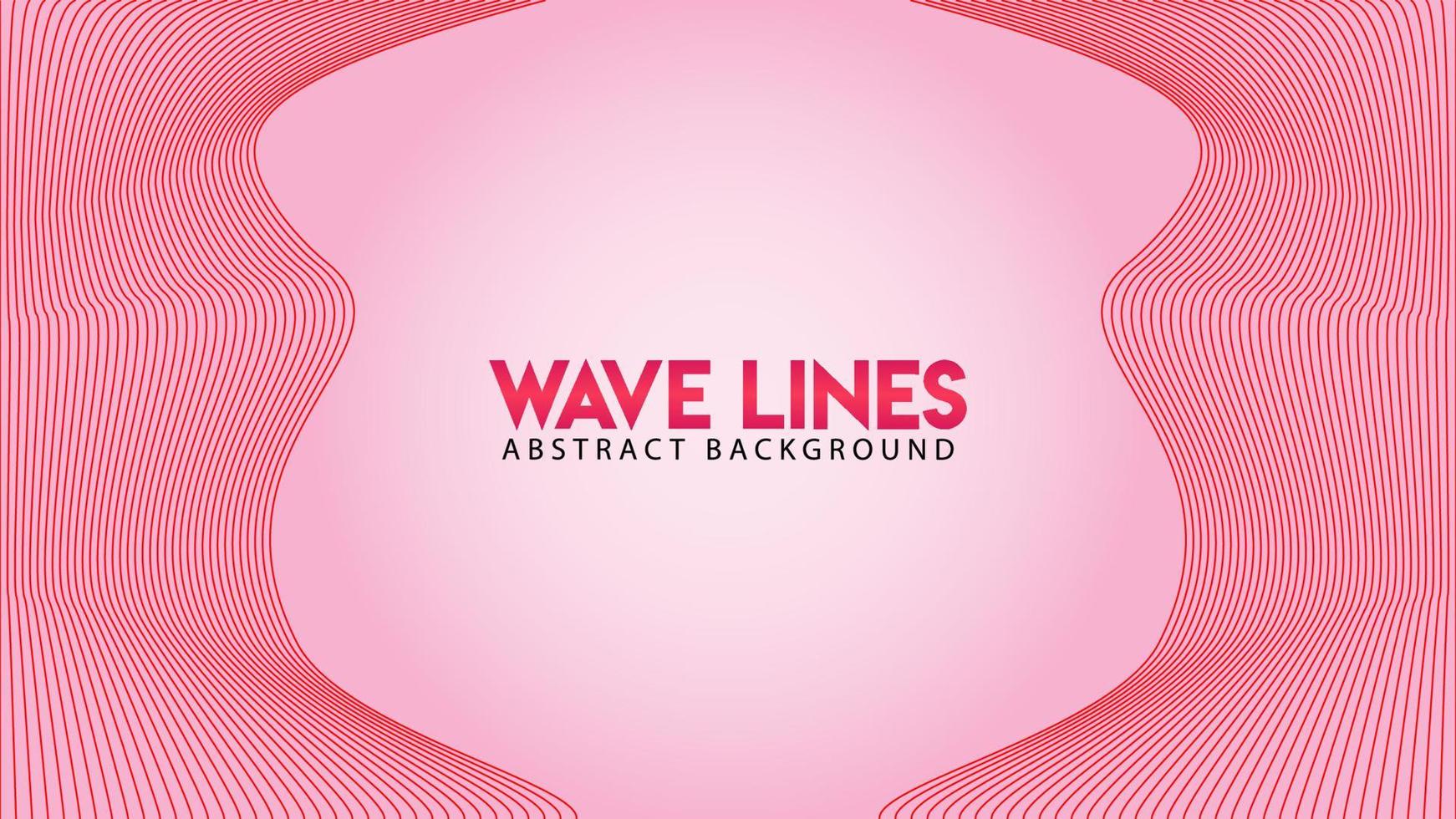 Abstract Wave Line Background Design Vector, Spectrum Frame Concept, Romantic Color, Beautiful Background Template vector