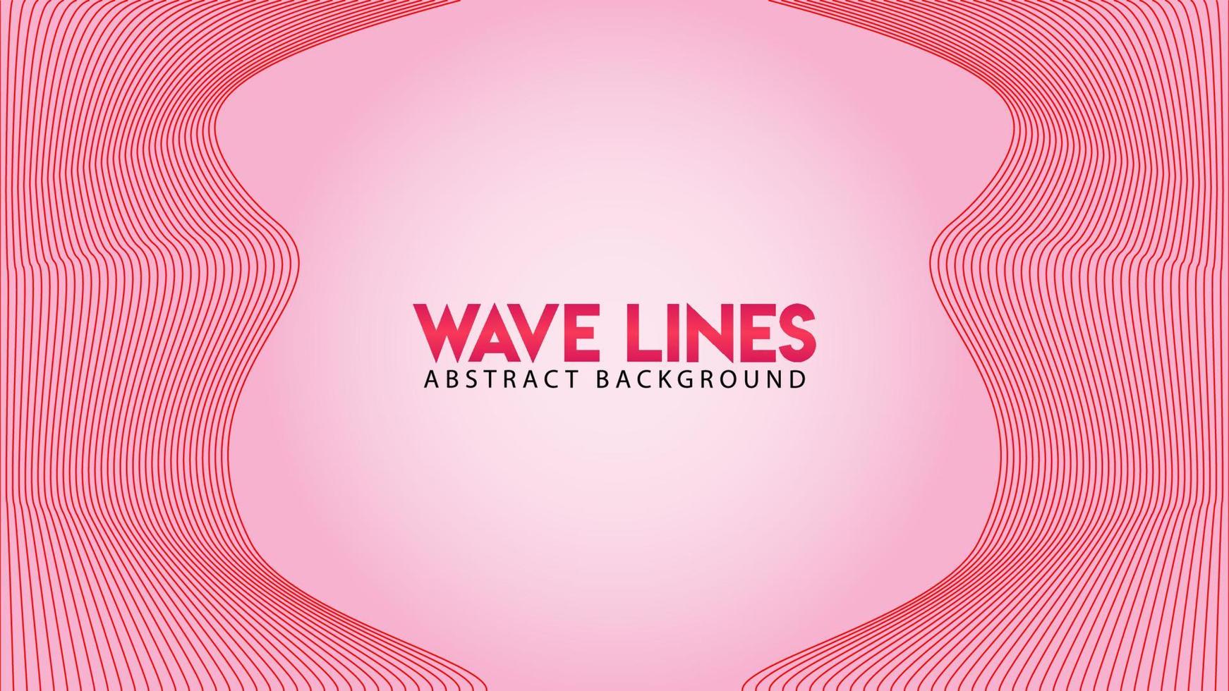 Abstract Wave Line Background Design Vector, Spectrum Frame Concept, Romantic Color, Beautiful Background Template vector