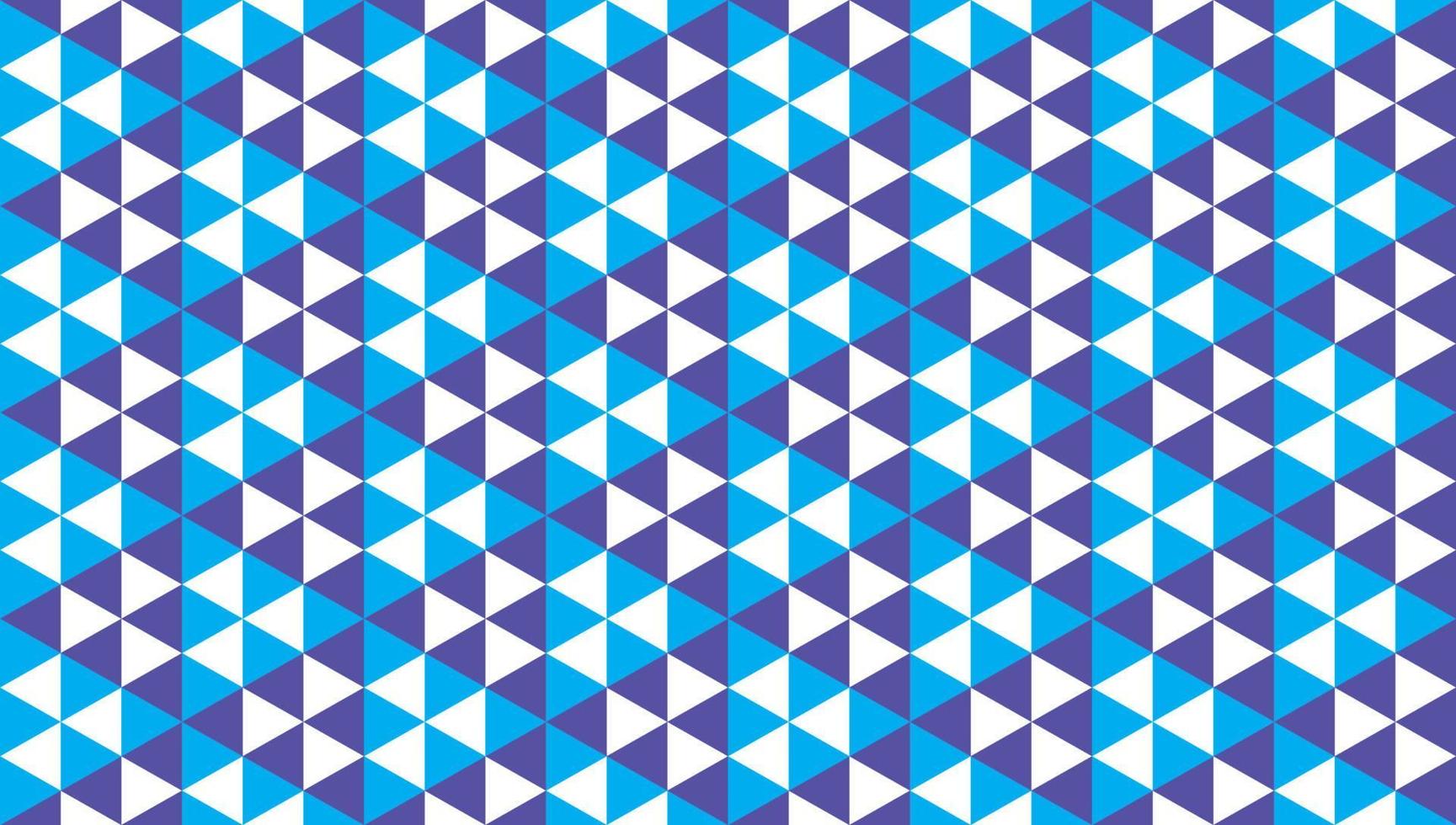 Geometric Seamless Pattern Design Template. Abstract Polygonal Triangles Ornament. Triangular Shapes Wallpaper. Light Blue, Purple, White Color Theme. vector
