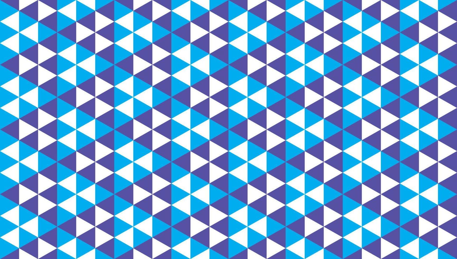 Geometric Seamless Pattern Design Template. Abstract Polygonal Triangles Ornament. Triangular Shapes Wallpaper. Light Blue, Purple, White Color Theme. vector