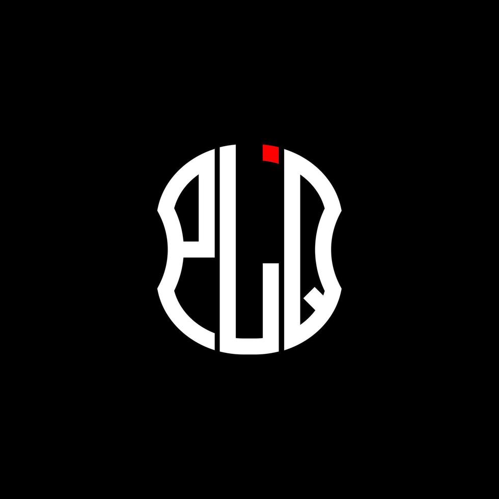 diseño creativo abstracto del logotipo de la letra plq. por favor diseño único vector