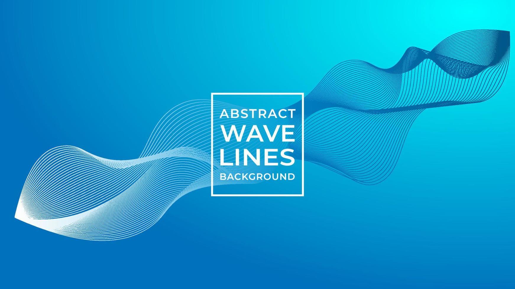 Abstract Wave Line Background Design Vector, Blue Water, Underwater Concept vector