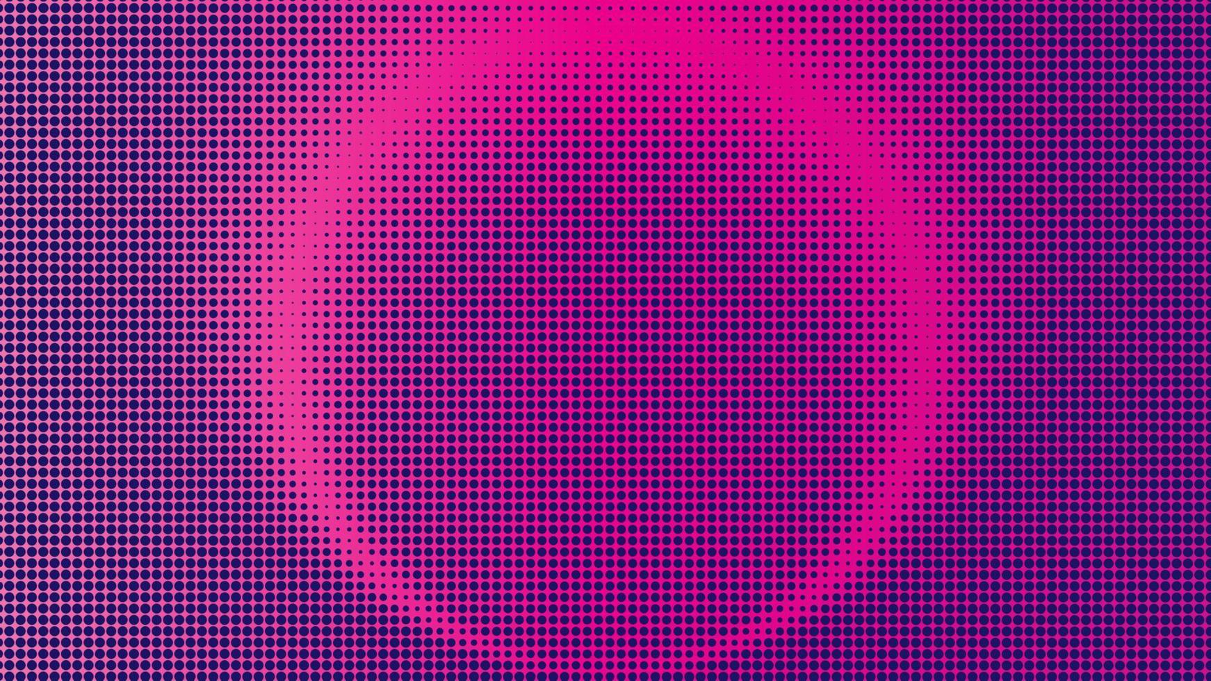 Colorful Radial Halftone Background Design Template, Pop Art, Abstract Dots Pattern Illustration, Modern Texture Element, Ring Halftone Ornament, Pink Magenta Violet Purple Gradation Wallpaper vector