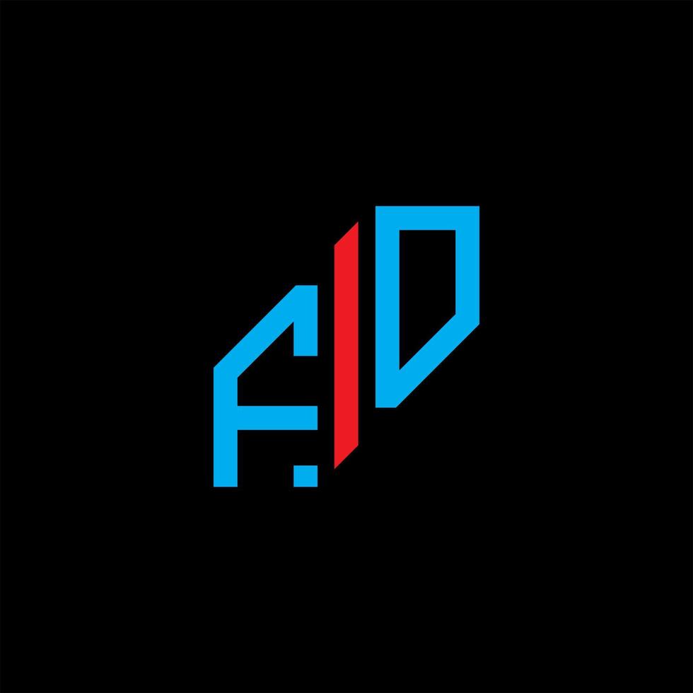FD letter logo creative design with vector graphic