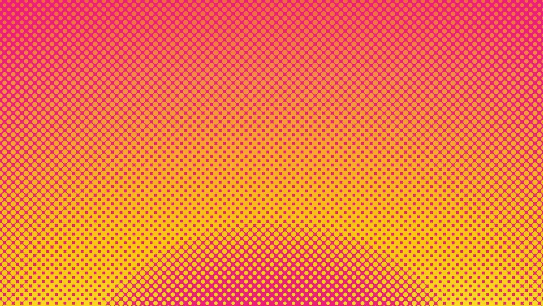 Colorful Radial Halftone Background Design Template, Pop Art, Abstract Dots Pattern Illustration, Vintage Texture Element, Retro Orange Gradation, Bright Gradient Wallpaper, EPS 10 file Vector Project