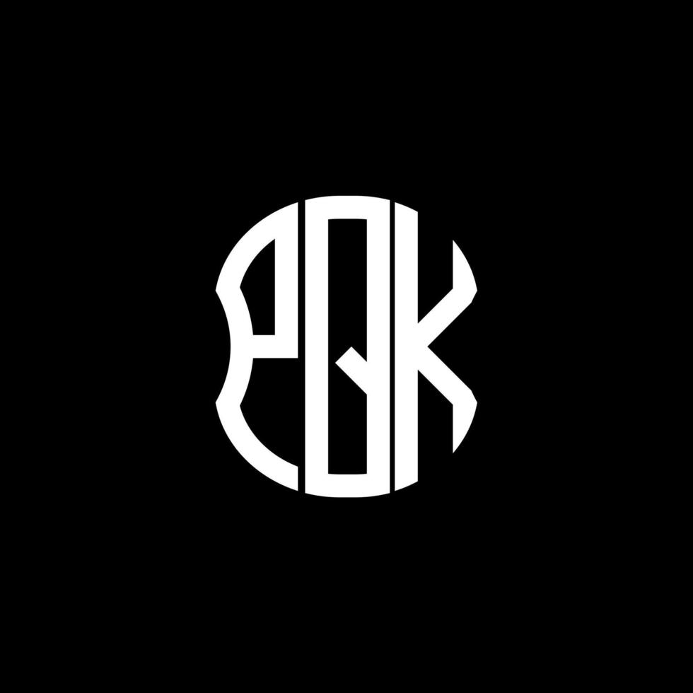 PQK letter logo abstract creative design. PQK unique design vector