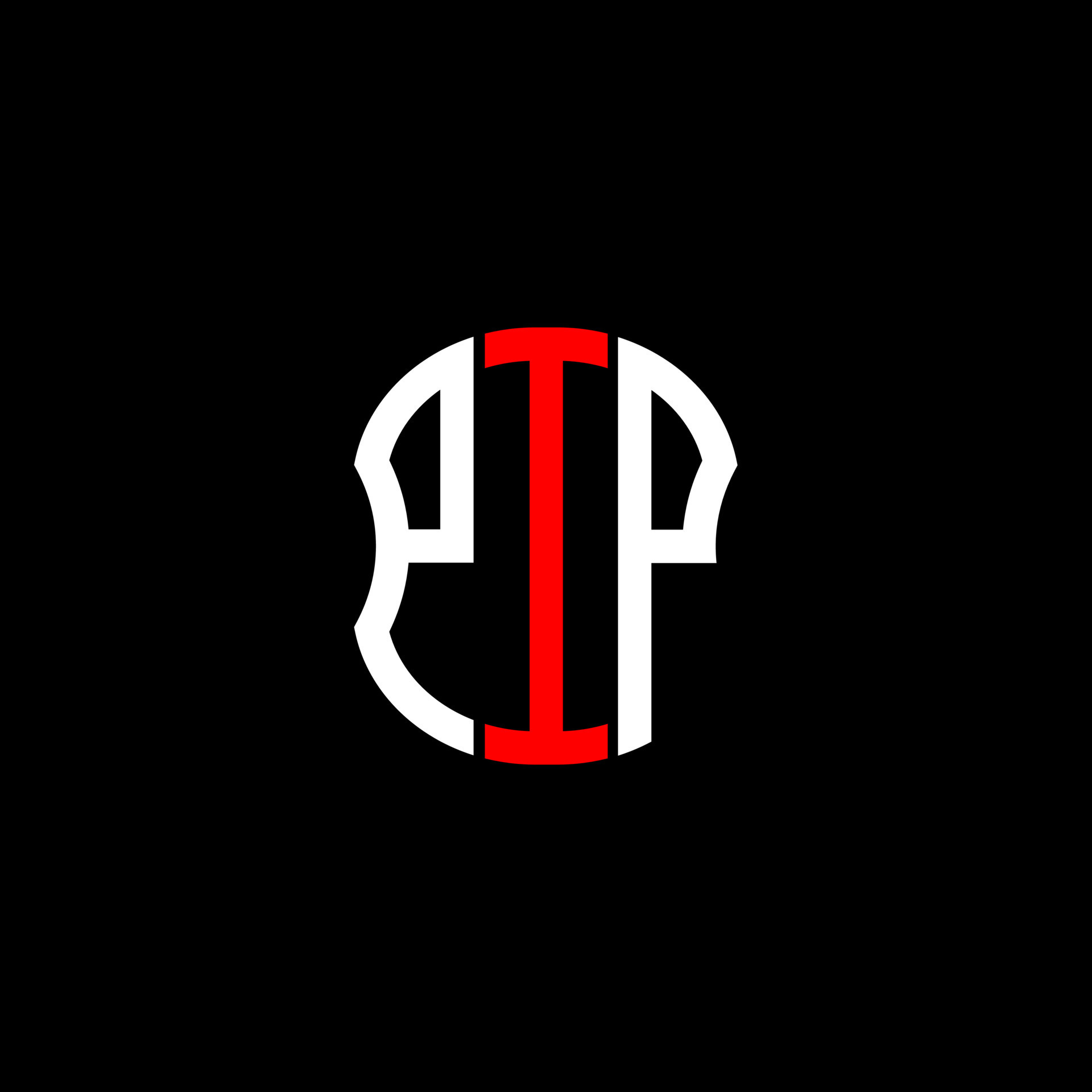 PIP letter logo abstract creative design. PIP unique design 9359201