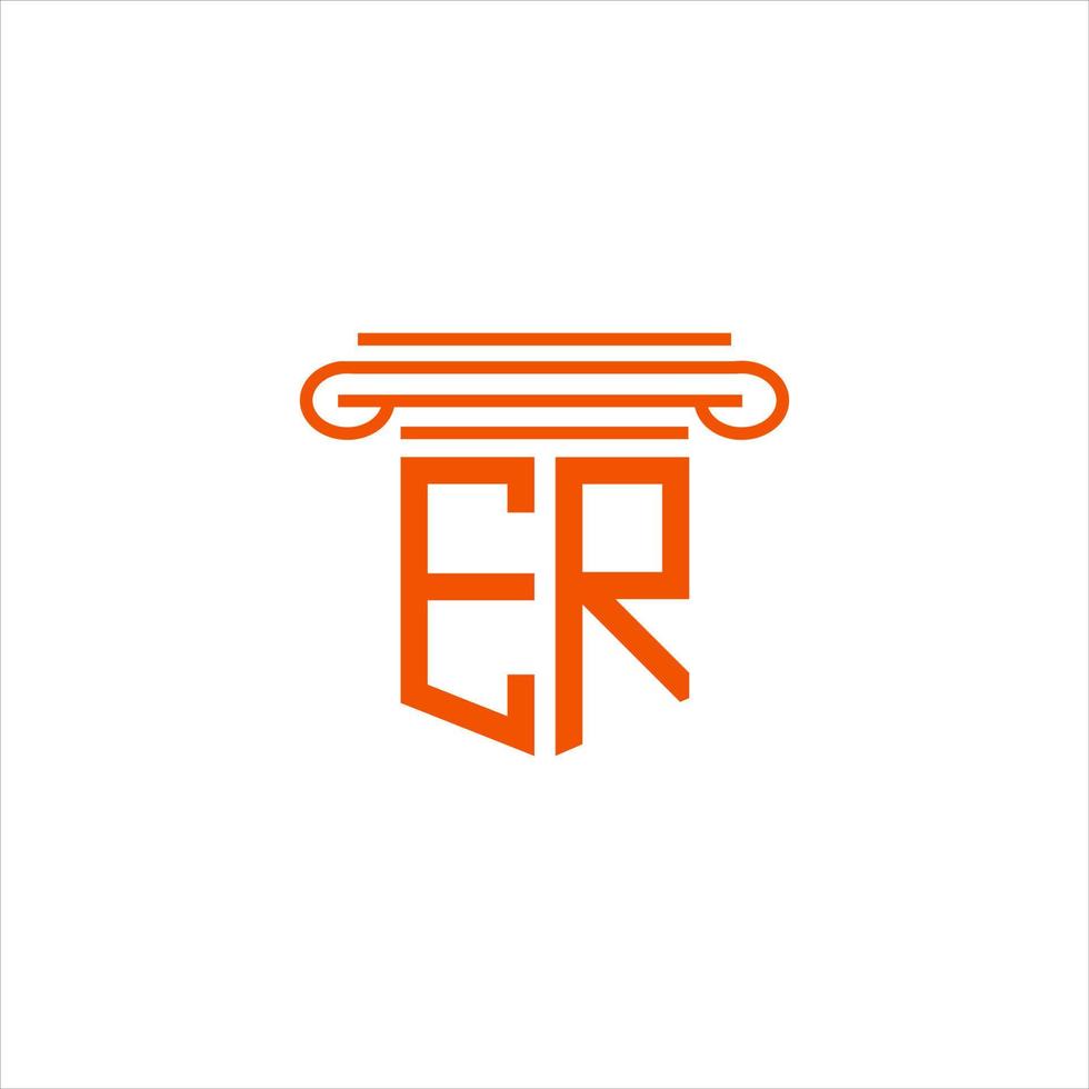 ER letter logo creative design with vector graphic