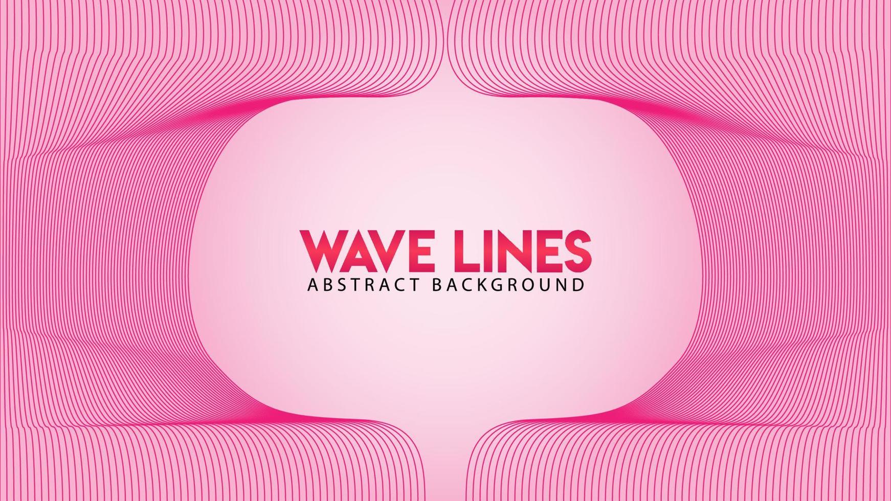 Lovable Pinky Frame Concept, Abstract Wave Line Background Design Vector, Romantic Color, Beautiful Background Template vector