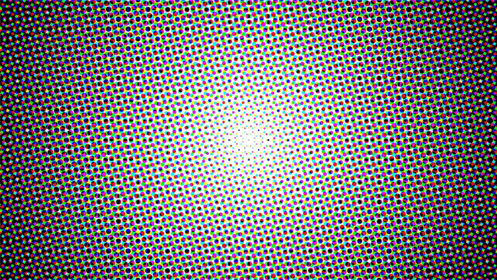 Halftone Background Design Template, Pop Art, Abstract Dots Pattern Illustration, Vintage Texture Element, Cyan Magenta Purple, Black and White Gradation, Radial Gradient, Polka-dotted, polkadot vector
