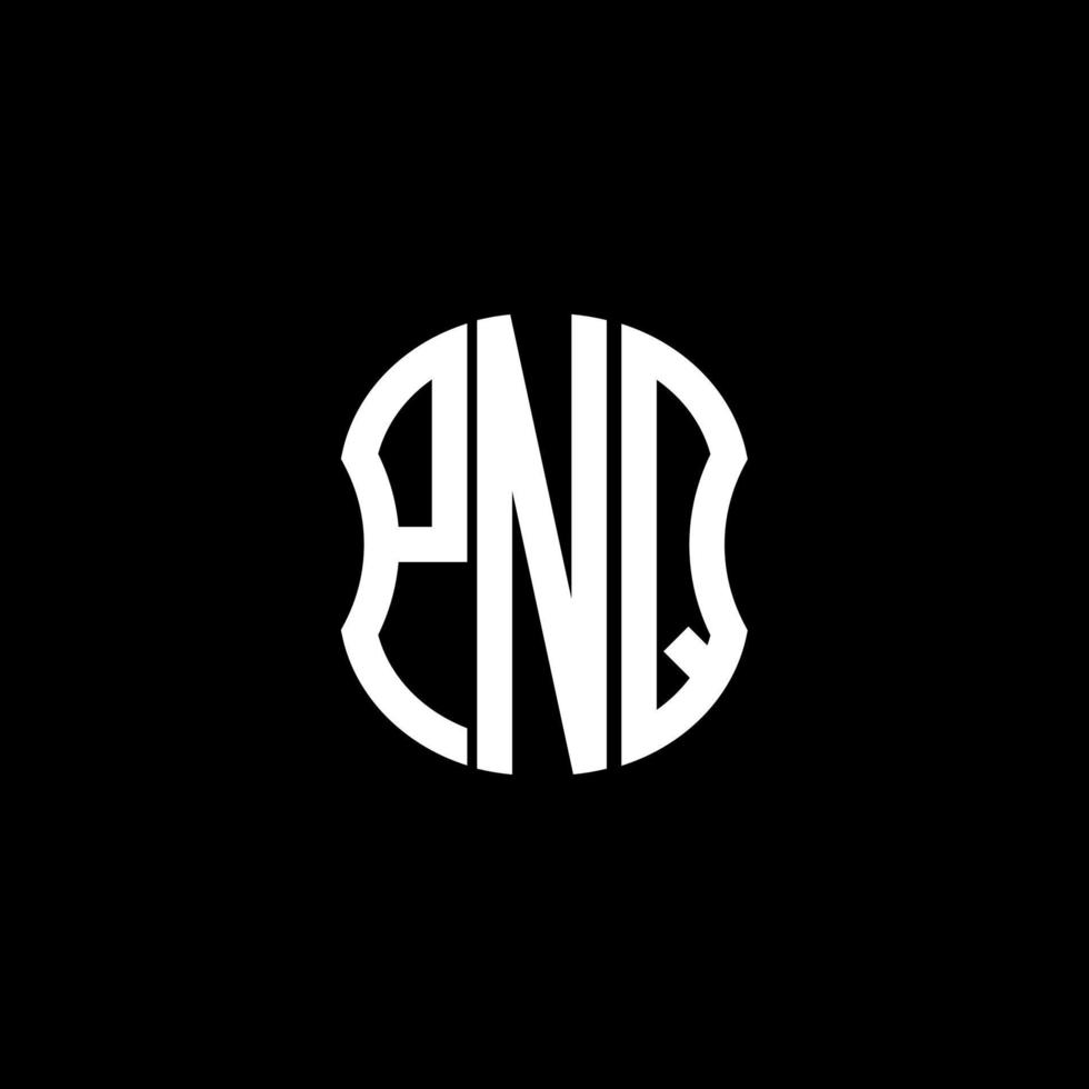 PNQ letter logo abstract creative design. PNQ unique design vector