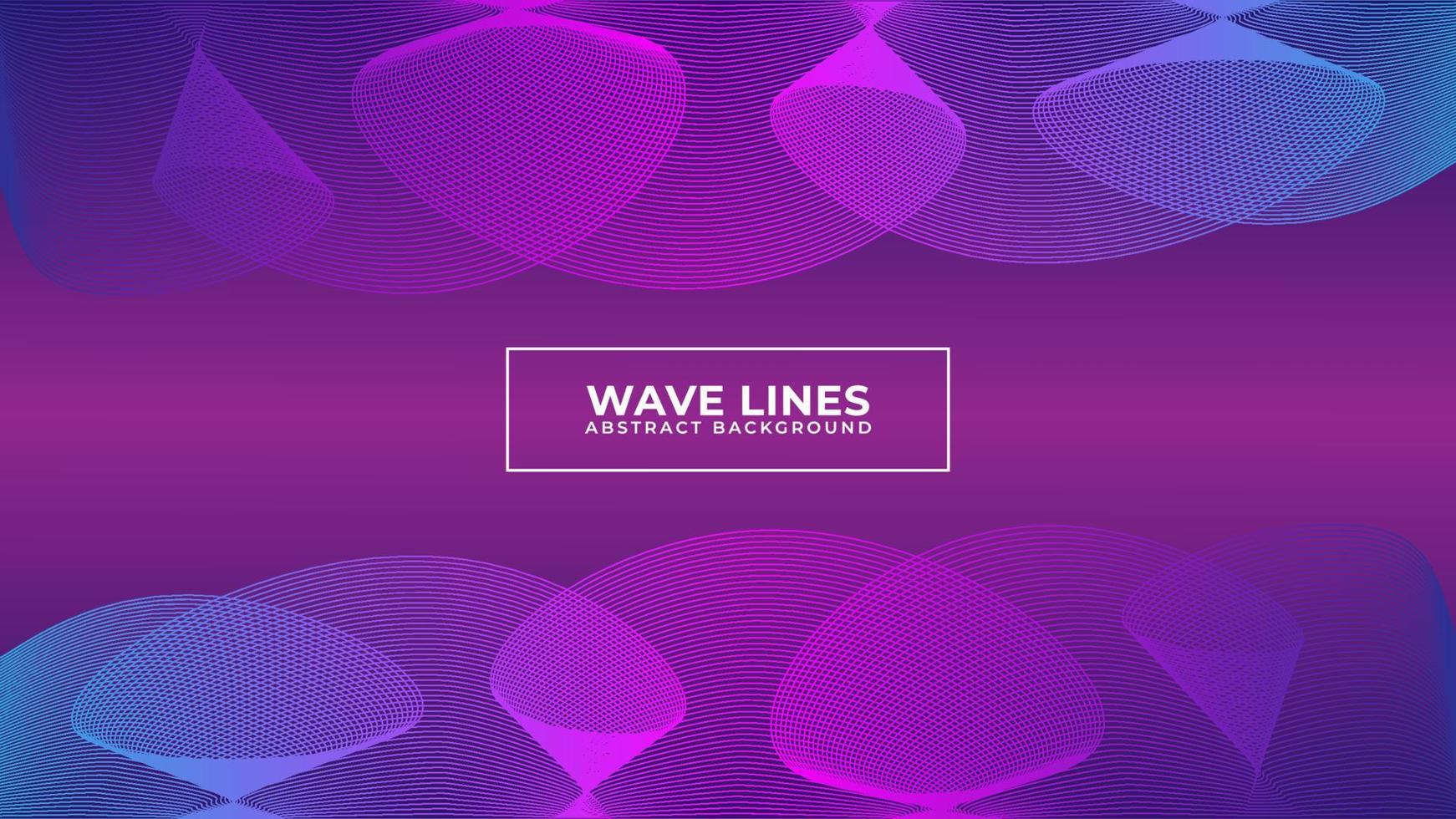 Abstract Wave Line Background Design Vector, Spectrum Frame Concept vector