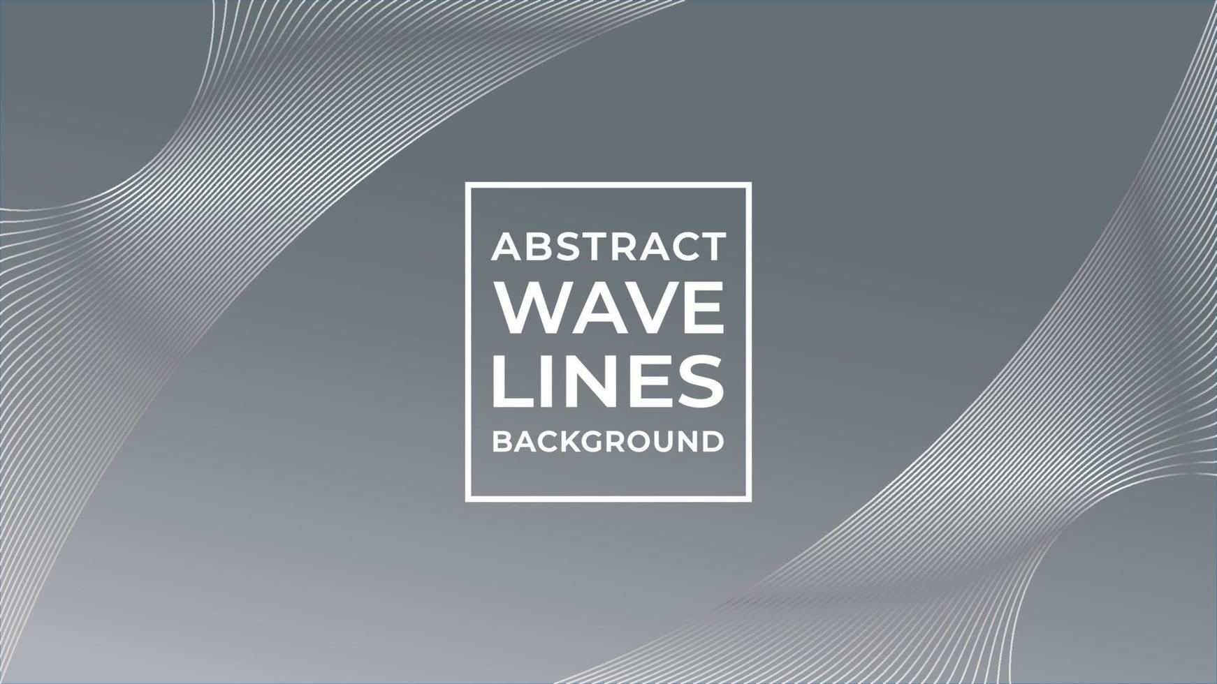 Monochrome Abstract Wave Line Background Design Vector, Gray Wave Line vector