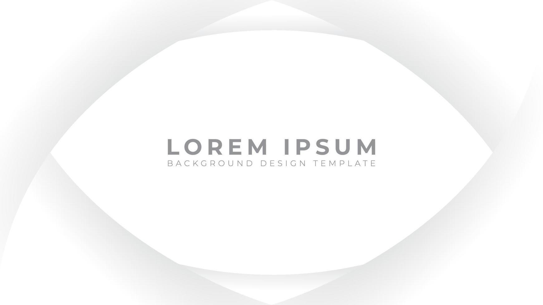 Abstract Smooth Monochrome Frame. White and Gray Gradation Color Theme. Modern Background Design Template. vector
