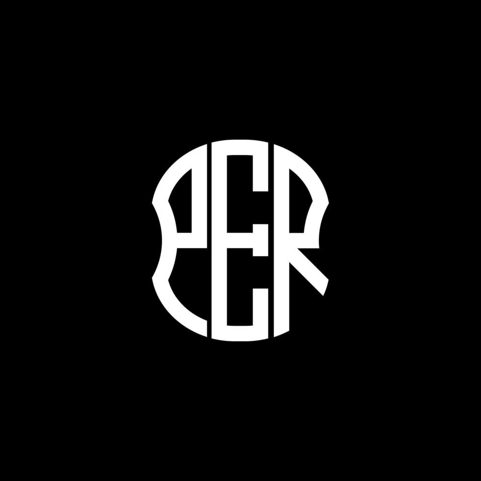 PER letter logo abstract creative design. PER unique design vector