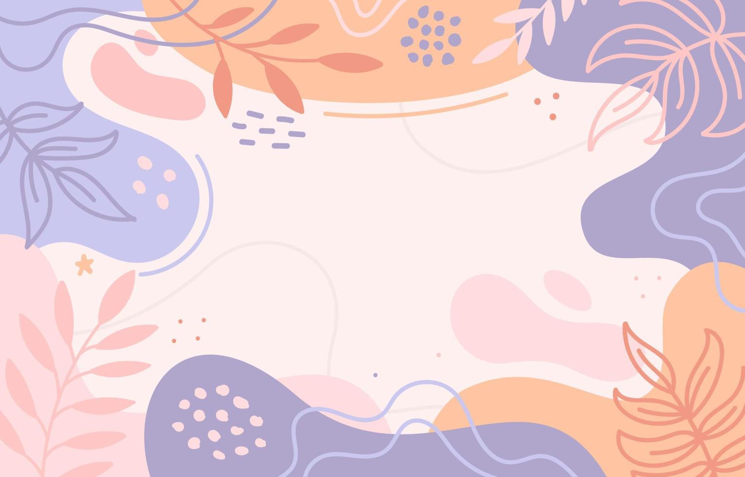 Colorful Pastel Floral Background vector