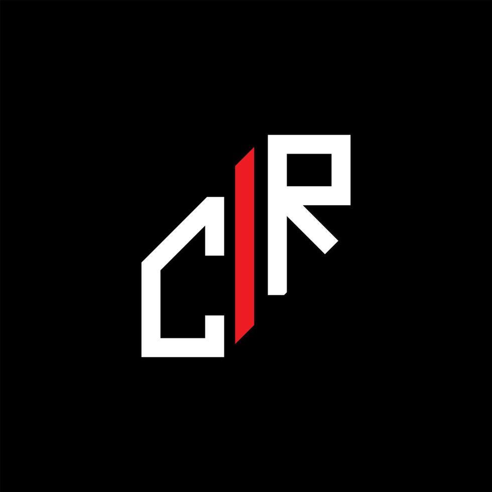 CR letter logo creative design with vector graphic