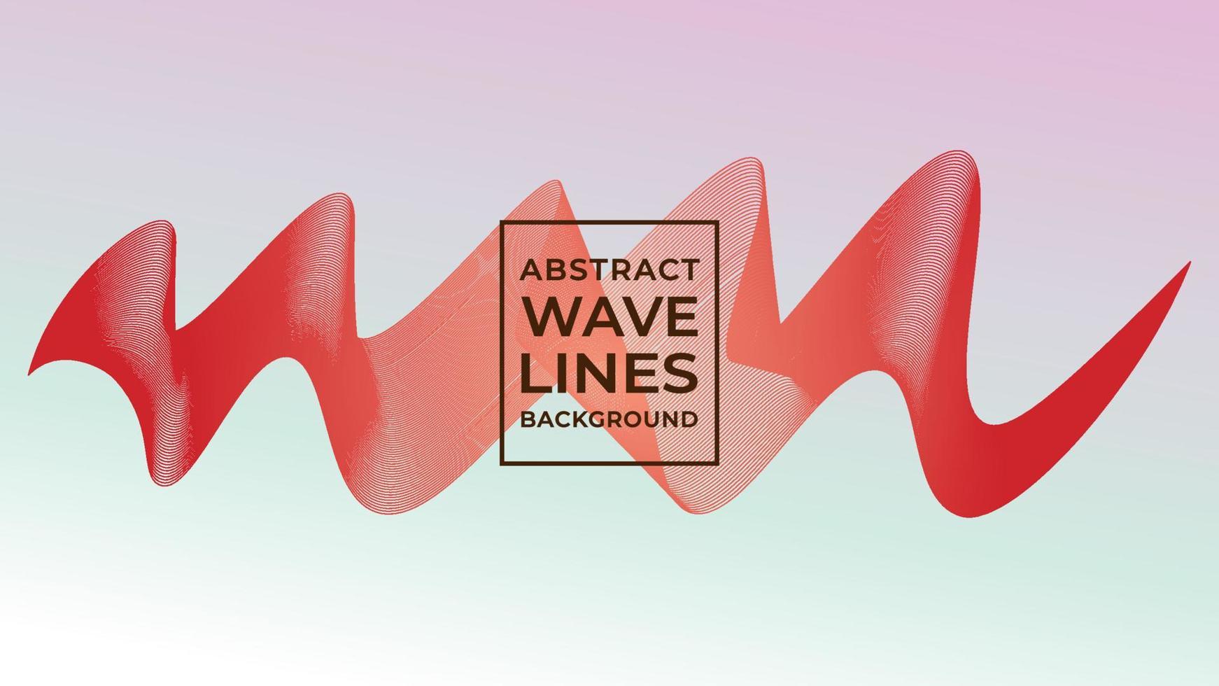 Abstract Wave Line Background Design Vector, Red Orange, Blood Orange, Autumn, Summer vector