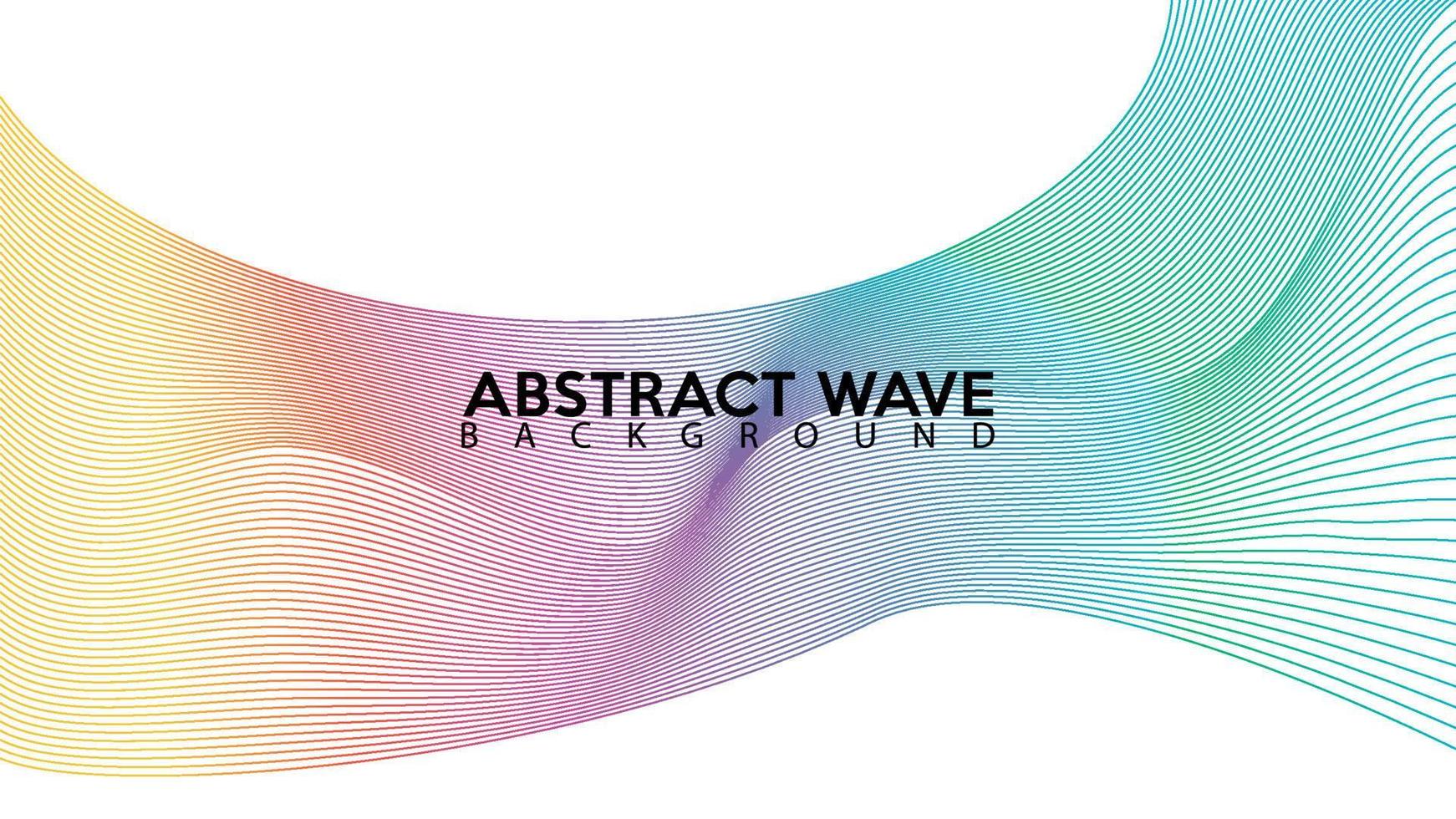 Rainbow Abstract Wave Line Background Design Vector, Spectrum Frame Concept, White Background, Colorful Spectrum Audio Design Template vector