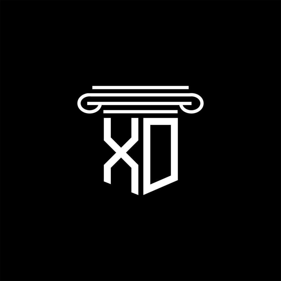 XD letter logo creative design with vector graphic